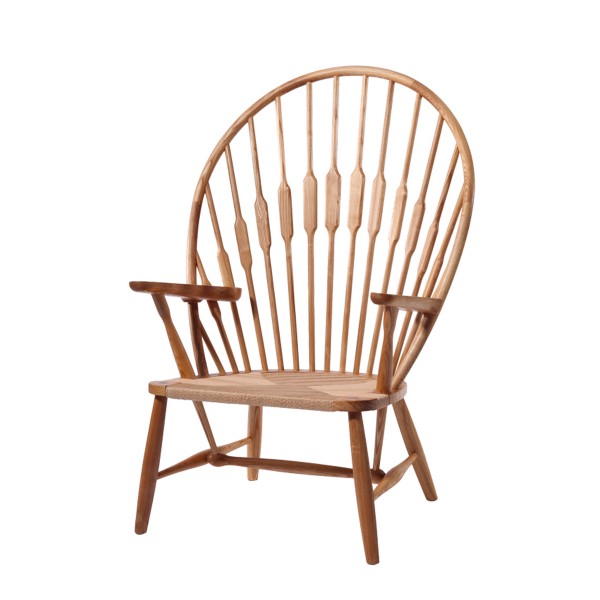 孔雀椅/北歐設計師創意全實木休閒溫莎椅子