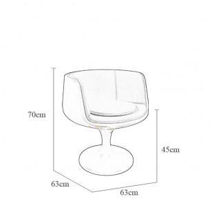 酒杯椅現代圍椅設計師創意休閑洽談接待椅轉椅
