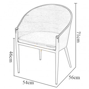 科斯特椅/簡約實木彎板圍椅現代餐椅