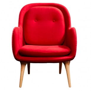 枞椅/北歐設計師單人布藝梳化椅實木腳休閑椅