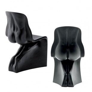 他椅和她椅/設計師玻璃鋼人體造型餐椅簡約椅子