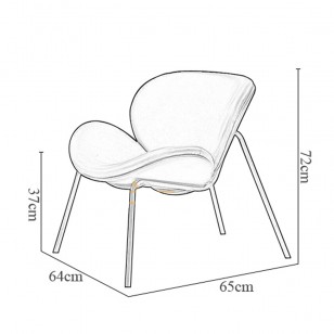 桔瓣躺椅/簡約現代休閑梳化椅