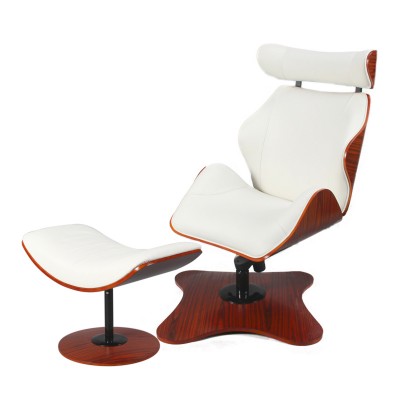 簡約休閑躺椅現代真皮南美酸枝梳化椅子