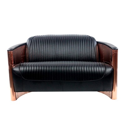 飛行員戰鬥機太空釘鋁皮梳化工業風皮藝梳化