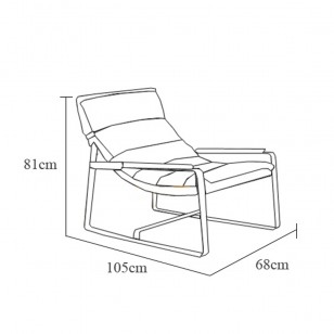 跳蟲椅/簡約真皮躺椅/現代皮藝休閑梳化椅