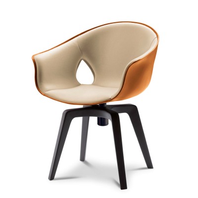 姜椅逗號椅/簡約扶手餐椅/軟包餐椅布藝椅