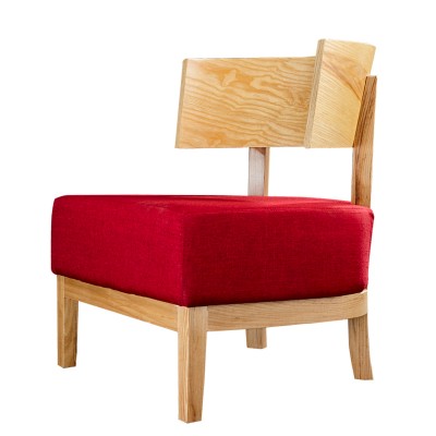 簡約布藝休閑躺椅現代扶手單人梳化椅