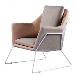 紐約扶手簡約休閑躺椅現代布藝梳化椅