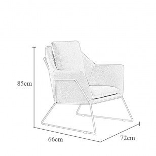 紐約扶手簡約休閑躺椅現代布藝梳化椅