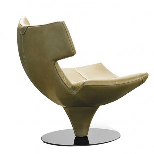 哈雷椅簡約現代真皮躺椅客廳休閑單人梳化椅