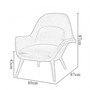 癡迷躺椅簡約現代休閑布藝單人梳化椅
