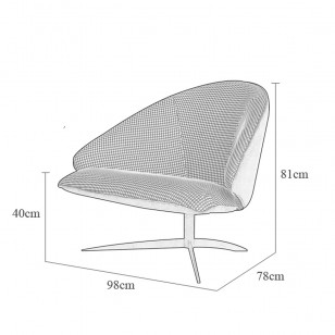 口音椅/簡約皮布梳化椅設計師時尚休閑躺椅