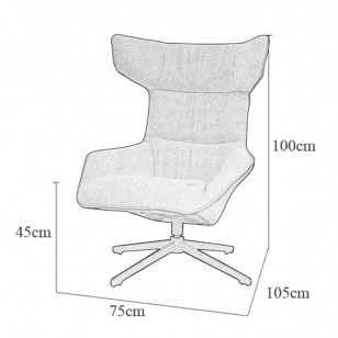 莫羅索躺椅/拖繩旋轉椅現代簡約休閑梳化椅