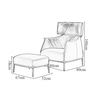 阿奇博爾德椅/設計師簡約休閑梳化躺椅
