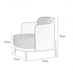 泰普扶手椅簡約休閑躺椅現代梳化椅日式椅