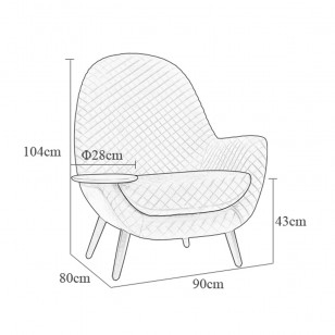 瘋狂國王/簡約單人梳化椅設計師現代布藝休閑躺椅