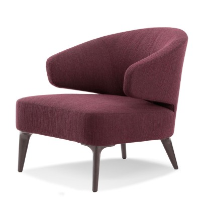 阿斯頓休閑躺椅簡約現代單人布藝梳化椅子