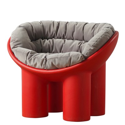 罗利保利椅简约休闲躺椅现代设计师塑料软包沙发椅