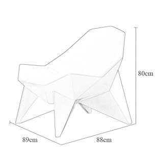Q1躺椅/簡約現代休閑躺椅/設計師全玻璃鋼梳化椅