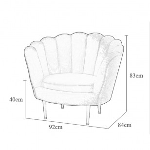 梯形椅/花瓣椅/現代簡約布藝梳化椅輕奢休閑躺椅