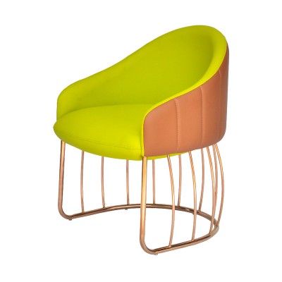 桃子椅/簡約單人梳化椅/現代皮藝休閑躺椅