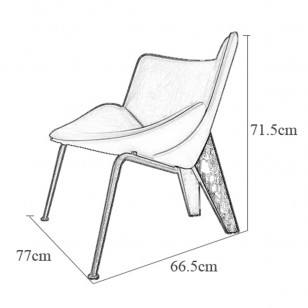 甲胄椅/簡約皮藝梳化椅/現代休閑椅