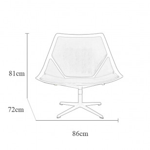 太空椅設計師玻璃鋼單人梳化椅簡約休閑椅子