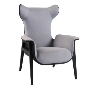 芬迪椅/簡約單人皮布梳化椅現代休閑椅