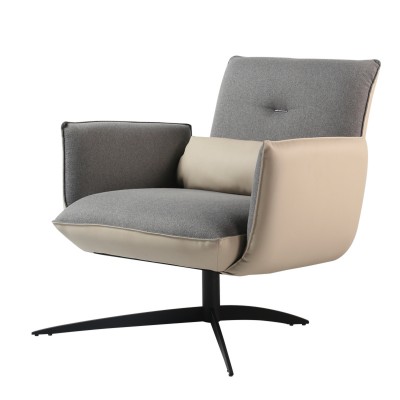 羞答答梳化椅簡約皮布休閑躺椅現代扶手靠背椅