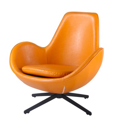 哈利亚扶手椅/简约皮艺沙发椅现代休闲转椅