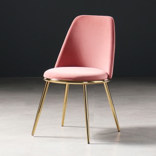 北歐梳妝美甲凳子靠背皮餐椅現代簡約化妝椅-A款