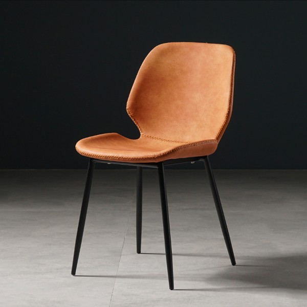 北歐梳妝美甲凳子靠背皮餐椅現代簡約化妝椅-E款