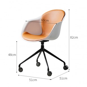 簡約電腦椅子辦公椅可旋轉舒適久坐家用書房現代懶人軟包滾輪轉椅