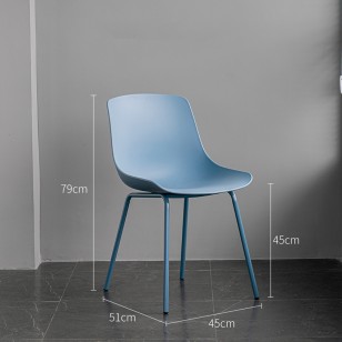 北歐餐椅家用輕奢靠背凳子網紅化妝椅ins現代簡約書桌椅鐵藝椅子