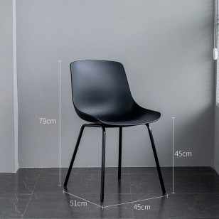 北歐餐椅家用輕奢靠背凳子網紅化妝椅ins現代簡約書桌椅鐵藝椅子