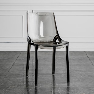 透明餐椅靠背家用创意亚克力椅子简约幽灵椅户外休闲凳子-A款