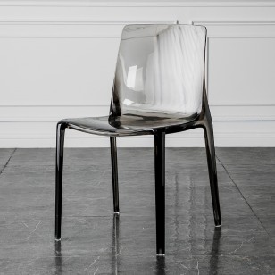 透明餐椅靠背家用创意亚克力椅子简约幽灵椅户外休闲凳子-B款