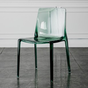 透明餐椅靠背家用创意亚克力椅子简约幽灵椅户外休闲凳子-B款