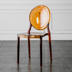 透明餐椅靠背家用创意亚克力椅子简约幽灵椅户外休闲凳子-C款