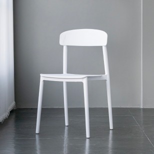北歐塑料加厚餐椅家用現代簡約靠背凳子網紅經濟型奶茶店休閑椅子