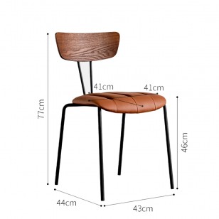 北歐餐桌椅子書桌凳子家用複古休閒簡約設計師創意軟包靠背洽談椅