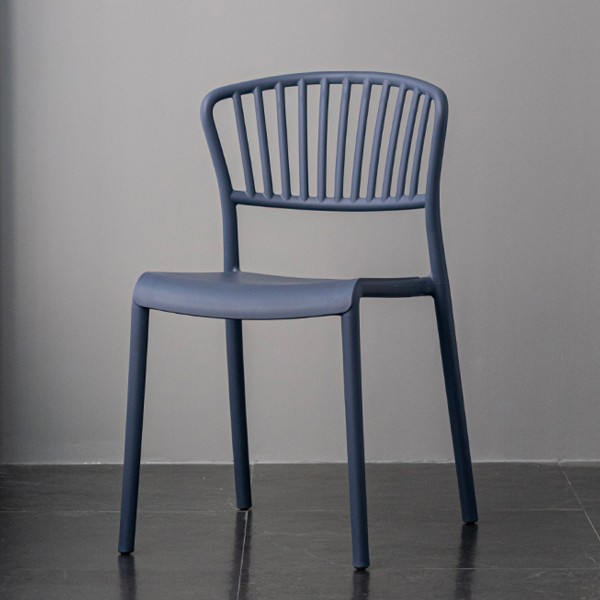 北歐塑料加厚椅子靠背可疊放簡約家用餐椅戶外奶茶店經濟型休閑椅