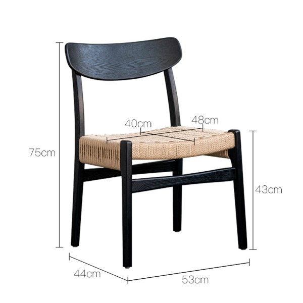 北歐實木椅子家用簡約書房複古凳子書桌用餐廳休閑餐椅輕奢靠背椅