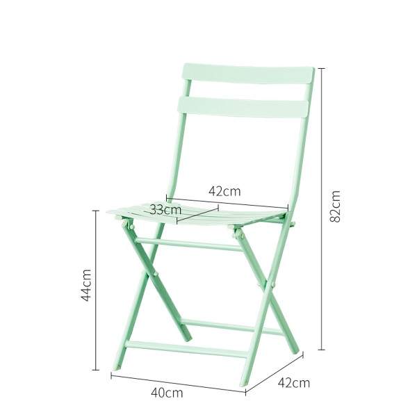 北歐鐵藝折疊椅子家用陽台便攜式休閑靠椅奶茶店戶外簡易洽談餐椅