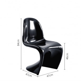 北欧亚克力餐椅家用创意S形潘东椅简约梳妆凳透明塑料椅子