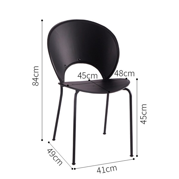 北歐輕奢餐椅家用設計師現代簡約靠背椅咖啡廳復古馬鞍皮貝殼椅子