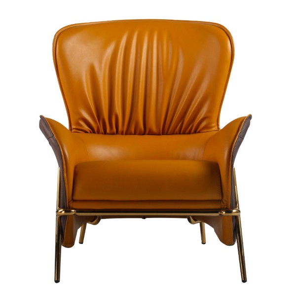 布倫瑞克休閑躺椅簡約現代皮藝梳化椅