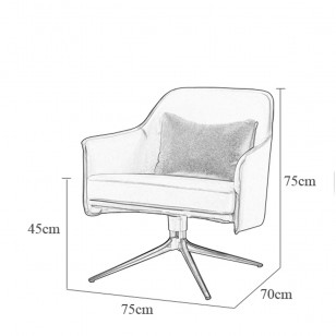 斯坦福扶手椅簡約皮藝單人梳化椅現代休閑躺椅