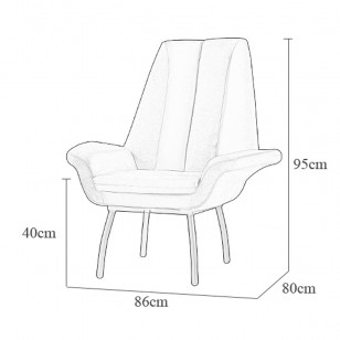 巴多克斯躺椅簡約現代扶手布藝休閒梳化椅