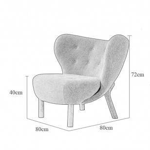 佩特拉椅简约布艺沙发椅现代休闲躺椅